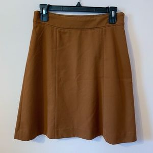 Forever 21 Brown midi A-Line skirt